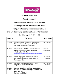 SPG1-Tourenplan Juni 2016 - RSV