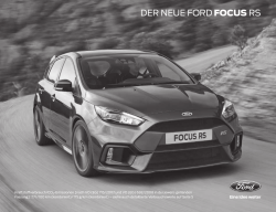 Der NeUe ForD Focus rS