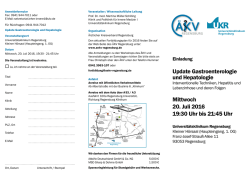 Informationsbrosch&uuml;re  - Universit&auml;tsklinikum Regensburg