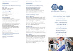international symposium - UniversitätsKlinikum Heidelberg