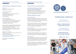international symposium - Universit&auml;tsKlinikum Heidelberg