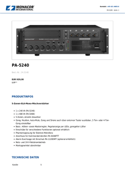 PA-5240 - monacor