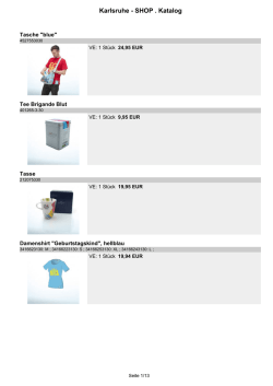 Karlsruhe - SHOP . Katalog