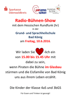 Radio-Bühnen-Show - Grundschule Bad König