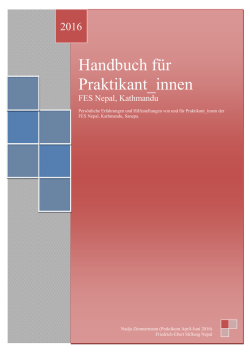 Handbuch f&uuml;r Praktikant_innen - Friedrich-Ebert