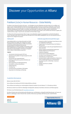 Discover your Opportunities at Allianz