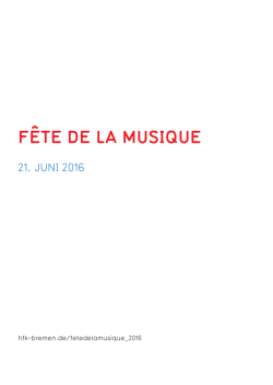 f&ecirc;te de la musique
