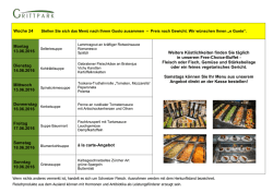 Woche 24 Montag 13.06.2016 Weitere Köstlichkeiten finden Sie