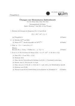 Übungsblatt 8