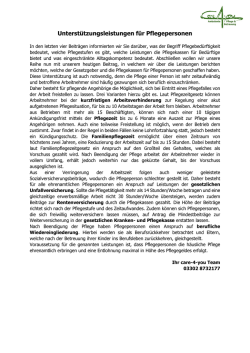 Unterst&uuml;tzung f&uuml;r pflegende Angeh&ouml;rige - care-4-you