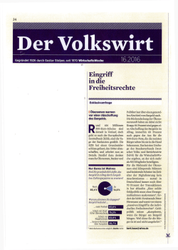Eingriff indie Freiheitsrechte