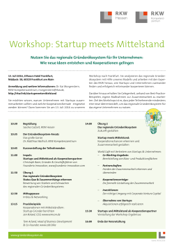 Workshop: Startup meets Mittelstand