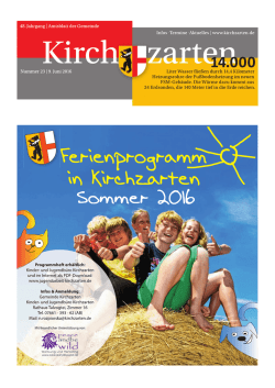 Die Bekanntmachung Nr. 23/2016
