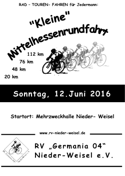 Sonntag, 12.Juni 2016 - RV "Germania 04" Nieder