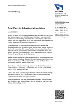 Schifffahrt in Schwabenheim erleben
