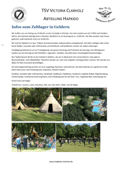Infobrief - Clarholzer Hapkido