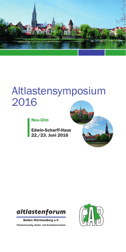 Altlastensymposium 2016