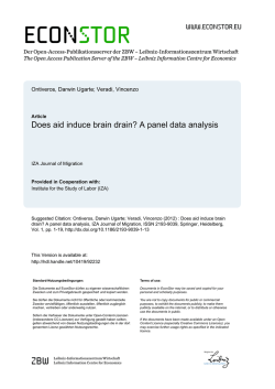Does aid induce brain drain? A panel data analysis