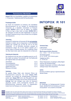 A.) Technisches Merkblatt INTOPOX R 101