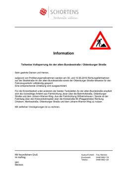 Gemeinde Schortens · Postfach 1169 ·26410 Schortens