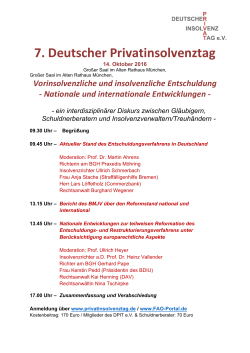 Programm im pdf-format - Deutscher Privatinsolvenztag eV