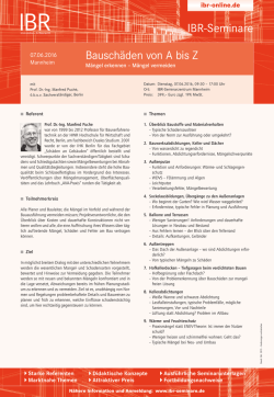 Seminardetails als PDF - ibr