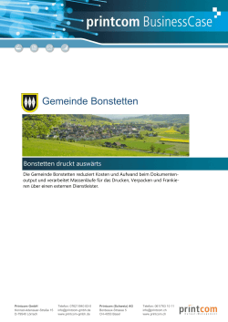Gemeinde Bonstetten
