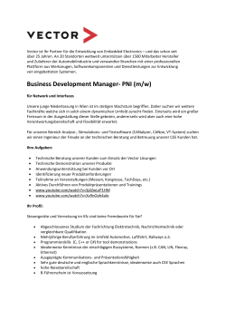 Business Development Manager- PNI (m/w)