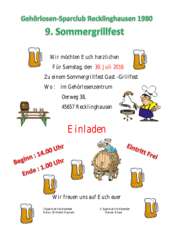Einladen - glz-recklinghausen