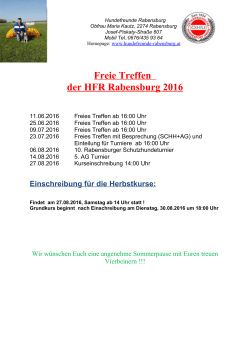 Freie Treffen der HFR Rabensburg 2016