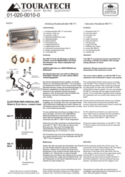 Instruction Roadbook RB-TT i Anleitung Roadbookhalter RB