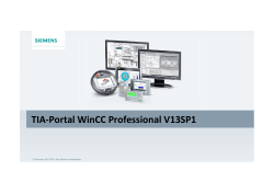 TIA-Portal WinCC Professional V13SP1