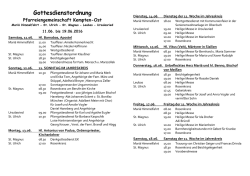 24 Gottesdienste 11.6 19.6 - Pfarreiengemeinschaft-Kempten-Ost