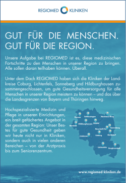 gut f&uuml;r die menschen. gut f&uuml;r die region.