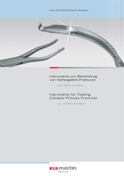 Instrumente zur Behandlung von Kiefergelenk