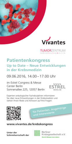 Patientenkongress - Deutsche Hirntumorhilfe eV