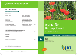 JfK_U1_U4_Heft 6-2016.indd - Journal f&uuml;r Kulturpflanzen