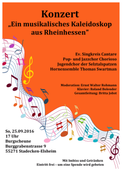 Ein!musikalisches!Kaleidoskop! aus!Rheinhessen"!