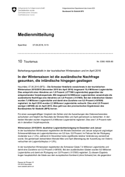 Medienmitteilung