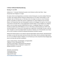 Infoblatt - Schweizer Wandernacht