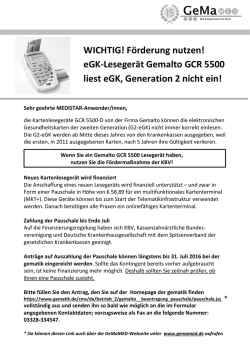 Information &uuml;ber Gemalto und Angebot