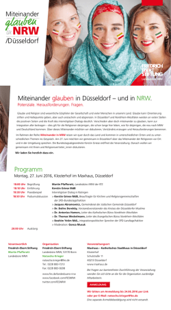 FES Miteinander glauben in Ddorf - Friedrich-Ebert