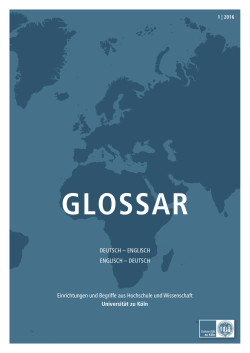Glossary Engl. - Universit&auml;t zu K&ouml;ln