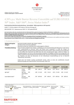 4.20% pa Multi Barrier Reverse Convertible auf EURO