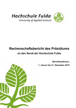 Berichtspunkte der Präsidiumsmitglieder