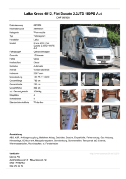 Laika Kreos 4012, Fiat Ducato 2.3JTD 150PS Aut