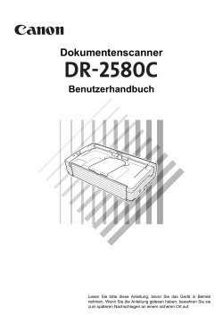 DR-2580C Benutzerhandbuch