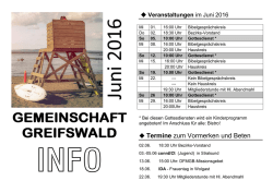 Infoblatt - Landeskirchliche Gemeinschaft Greifswald