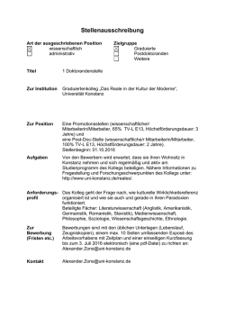 Stellenausschreibung