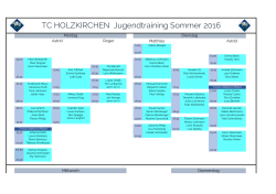 TC HOLZKIRCHEN Jugendtraining Sommer 2016